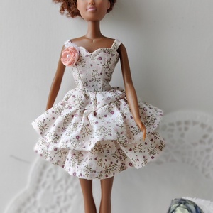 Barbie baba fodros ruha - Meska.hu