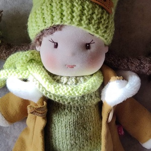 Waldorf baba rongybaba - játék & sport - baba & babaház - öltöztethető baba - Meska.hu