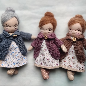 Nagymama rongybaba, waldorf baba, nagyika baba - játék & sport - baba & babaház - játékbaba, babakellék - Meska.hu