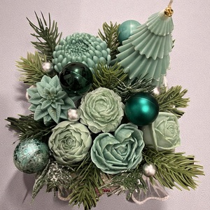 Adventi gyertyacsokor - karácsony - adventi díszek - adventi asztaldísz - Meska.hu