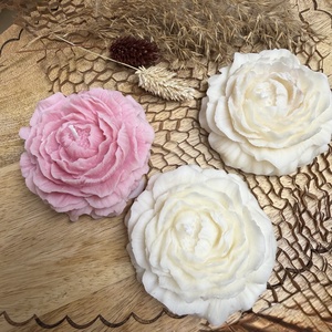 Bazsarózsa (peony) gyertya, Otthon & Életmód, Gyertya, illat, aroma, Gyertya, Gyertya-, mécseskészítés, MESKA