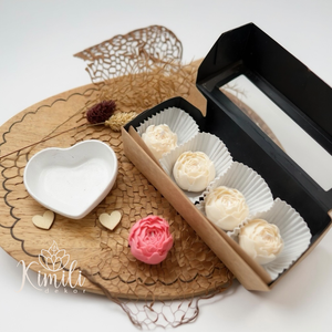 Pici Bazsarózsa (peony) gyertyák - otthon & életmód - gyertya, illat, aroma - gyertya - Meska.hu