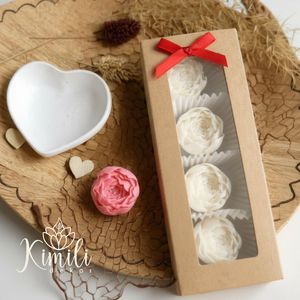 Pici Bazsarózsa (peony) gyertyák - otthon & életmód - gyertya, illat, aroma - gyertya - Meska.hu