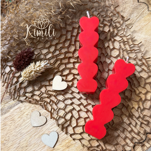 Szív gyertya - Meska.hu