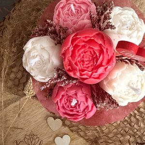 Valentin napi virágbox - otthon & életmód - gyertya, illat, aroma - gyertya - Meska.hu