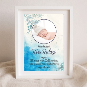 MEGÉRKEZTEM személyre szabható poszter - baba - mama - babaemlékek - bababejelentők - Meska.hu