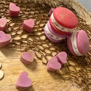 Málnás macaron illatviasz, Otthon & Életmód, Gyertya, illat, aroma, Illatviasz, Gyertya-, mécseskészítés, MESKA