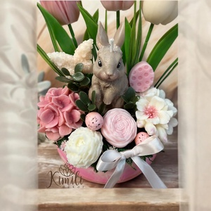 Tavaszi/húsvéti asztaldísz - ünnepi díszek, dekorációk - húsvéti díszek és dekorációk - húsvéti asztaldíszek - Meska.hu