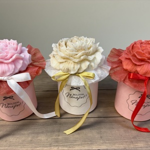 Nőnapi mini virágbox - otthon & életmód - gyertya, illat, aroma - illatviasz - Meska.hu