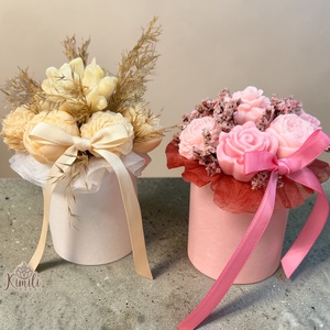 Mini viaszvirág box - Meska.hu