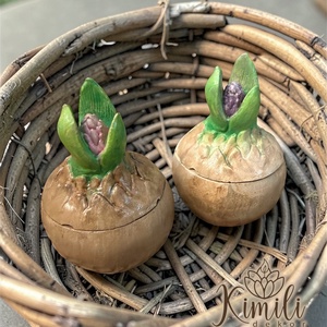 Virághagyma alakú illatgyertya  - kellékek & szerszámok - dekorációs kellékek - dekorációs gyertya - Meska.hu