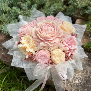 Mama Ölelése viaszvirág tál - otthon & életmód - virágdekoráció - virágok - virágbox - Meska.hu