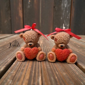 Teddy maci gyertya, Otthon & Életmód, Gyertya, illat, aroma, Gyertya, Gyertya-, mécseskészítés, MESKA