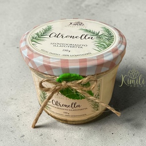 Citronella szúnyogriasztó szójagyertya - Meska.hu