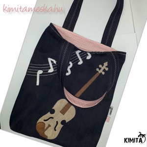 Farmer szatyor - Hegedű  - táska & tok - bevásárlás & shopper táska - shopper, textiltáska, szatyor - Meska.hu