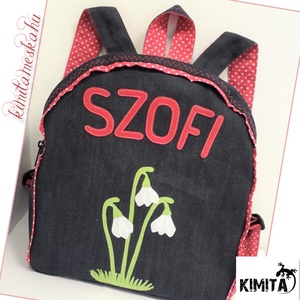 Hóvirágos hátizsák - játék & sport - ovis zsák & ovis szett - ovis hátizsák - Meska.hu