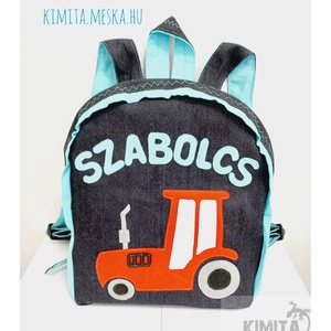 Traktoros hátizsák Szabolcs névvel - játék & sport - ovis felszerelés - ovis hátizsák - Meska.hu