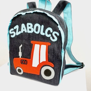 Traktoros hátizsák Szabolcs névvel - játék & sport - ovis felszerelés - ovis hátizsák - Meska.hu