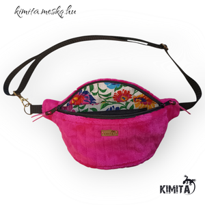 Plüss övtáska pink - táska & tok - övtáska - Meska.hu