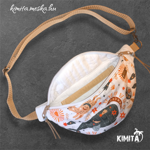  övtáska bálna mintával - táska & tok - övtáska - Meska.hu