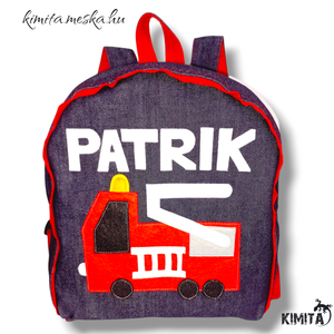 TŰZOLTÓS hátizsák piros - Meska.hu