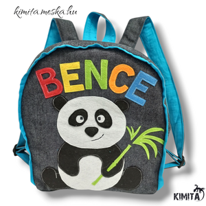 Panda macis hátizsák, Táska & Tok, Hátizsák, Kishátizsák, Varrás, MESKA