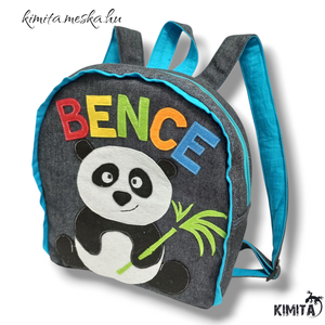 Panda macis hátizsák - táska & tok - hátizsák - kishátizsák - Meska.hu