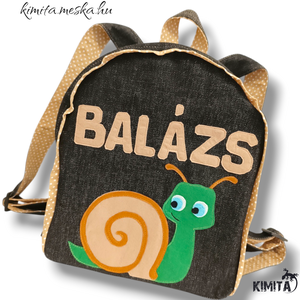 Csigás hátizsák - táska & tok - hátizsák - kishátizsák - Meska.hu