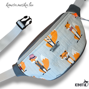 Róka mintás övtáska - Meska.hu