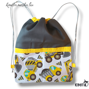 Óvodai/Ovis zsák-munkagépek - játék & sport - ovis felszerelés - ovis zsák - Meska.hu