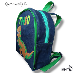 T-Rex mintás hátizsák - táska & tok - hátizsák - kishátizsák - Meska.hu