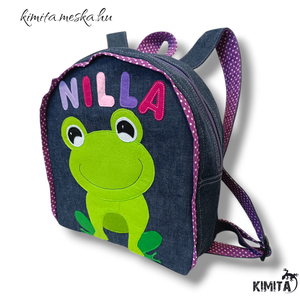 Békás hátizsák - játék & sport - ovis felszerelés - ovis hátizsák - Meska.hu