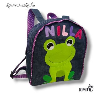 Békás hátizsák - játék & sport - ovis felszerelés - ovis hátizsák - Meska.hu