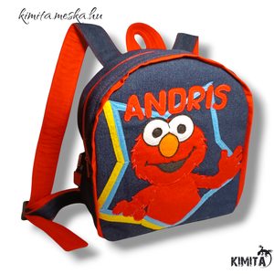 Traktoros és Elmo mintás hátizsákok - játék & sport - ovis felszerelés - ovis hátizsák - Meska.hu