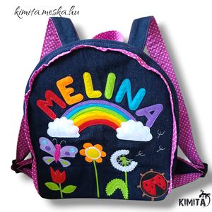 Rét mintával hátizsák  - táska & tok - hátizsák - kishátizsák - Meska.hu