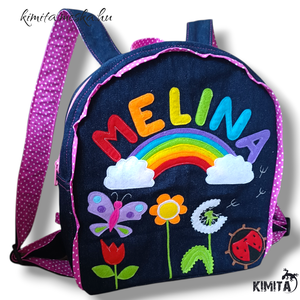 Rét mintával hátizsák  - táska & tok - hátizsák - kishátizsák - Meska.hu