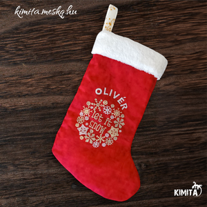 Mikulás zokni - Meska.hu