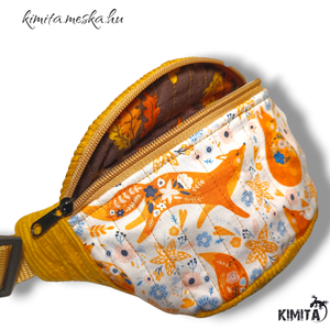Mustár övtáska rókás mini - táska & tok - övtáska - Meska.hu