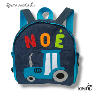 Traktoros hátizsák zsebes - Meska.hu