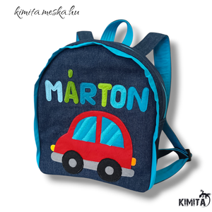 Kisautós hátizsák - táska & tok - hátizsák - kishátizsák - Meska.hu