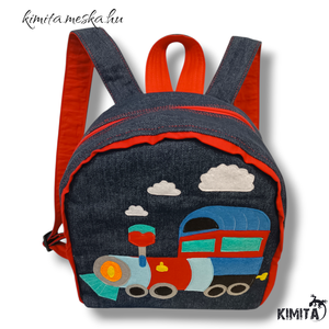 Mozdonyos hátizsák - játék & sport - ovis felszerelés - ovis hátizsák - Meska.hu