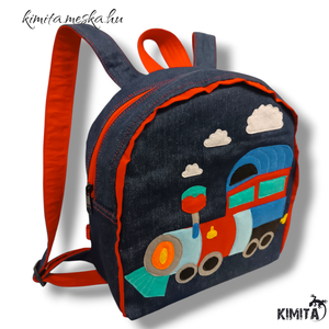 Mozdonyos hátizsák - játék & sport - ovis felszerelés - ovis hátizsák - Meska.hu