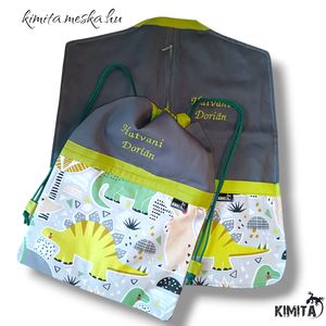 Óvodai/Ovis zsák- dínós - Meska.hu