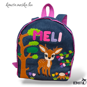 Őzike/ gida mintás hátizsák - játék & sport - ovis felszerelés - ovis hátizsák - Meska.hu