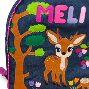 Őzike/ gida mintás hátizsák - Meska.hu