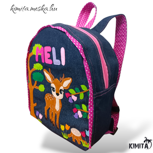 Őzike/ gida mintás hátizsák - játék & sport - ovis felszerelés - ovis hátizsák - Meska.hu