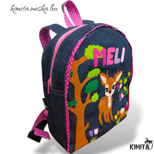 Őzike/ gida mintás hátizsák - játék & sport - ovis felszerelés - ovis hátizsák - Meska.hu