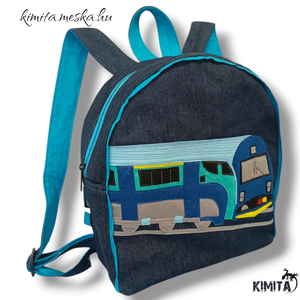 Railjet vonatos hátizsák - táska & tok - hátizsák - kishátizsák - Meska.hu
