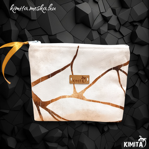 Kis méretű neszesszer - arany-márvány - táska & tok - neszesszer - Meska.hu