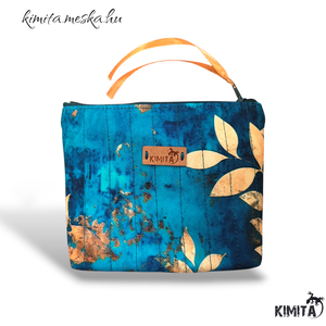 Kis méretű neszesszer - arany levelek - táska & tok - neszesszer - Meska.hu